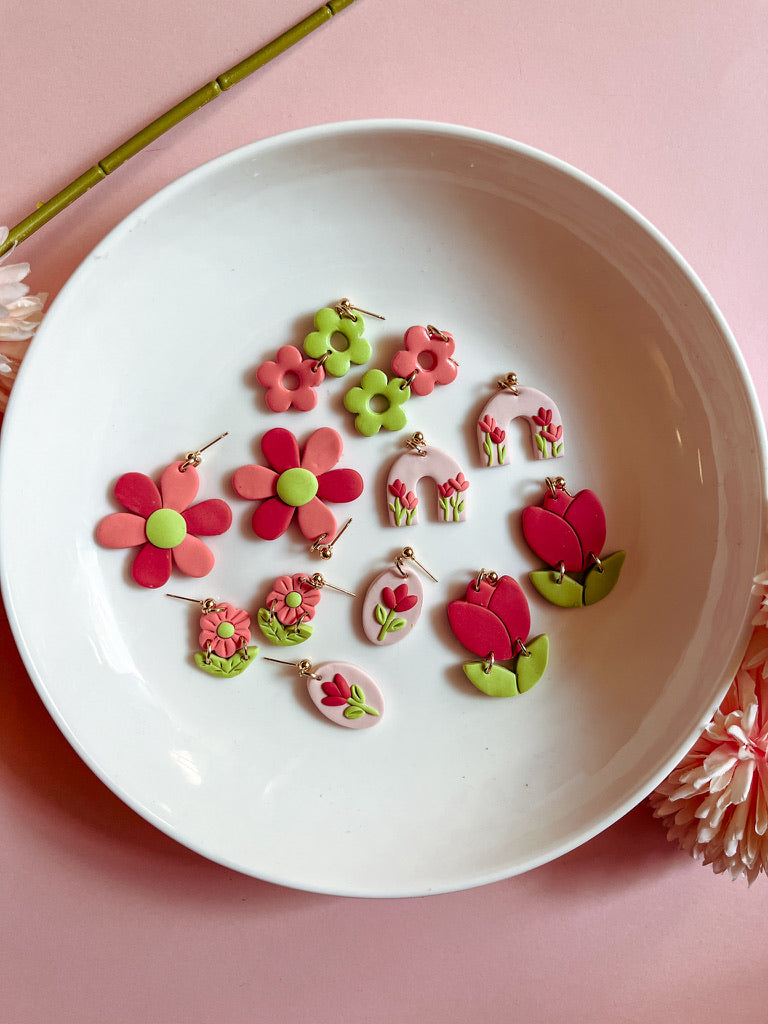 DIY Spring Floral Earrings