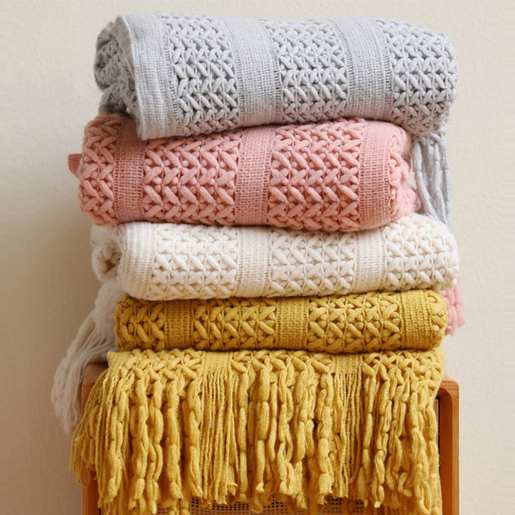 Soft Warm Chunky Knit Blanket