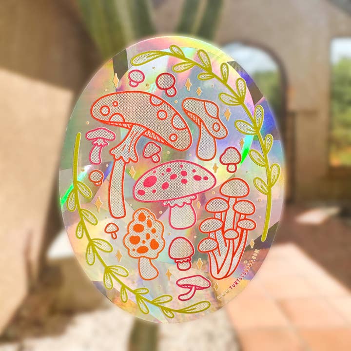 Mushroom Suncatcher