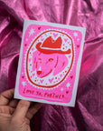 Love Ya, Partner Risograph A2 Greeting Card