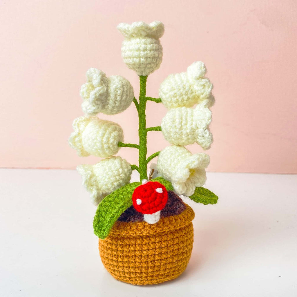 Crochet Lily of the Valley Nightlight | White