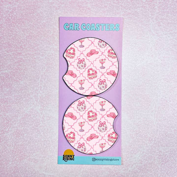 2 Car Coasters, Disco Cakes and Cowgirl Hats Pattern