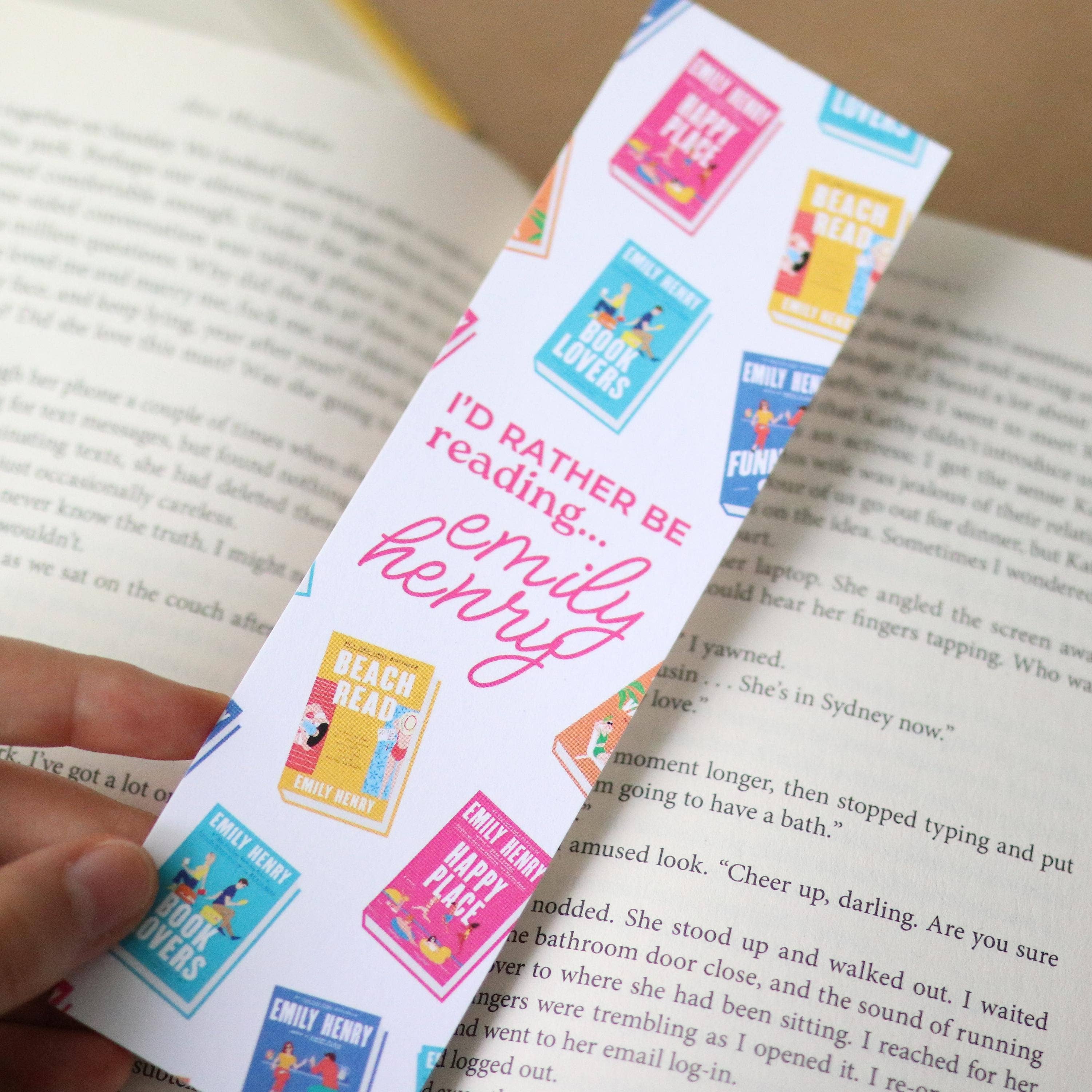 Emily Henry Inspired Bookmark & Reading Tracker