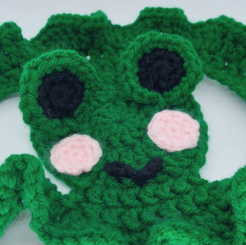 Crochet Frog Hat - Cat Hat - Pet Hat - Made to order