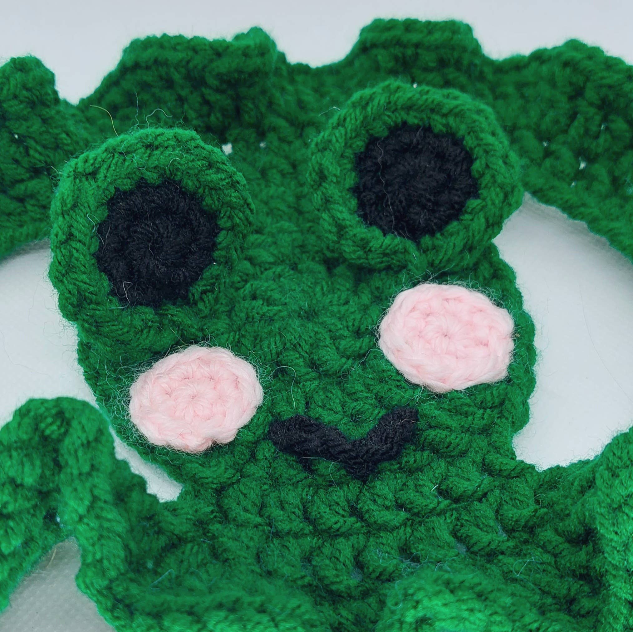 Crochet Frog Hat - Cat Hat - Pet Hat - Made to order