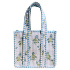 Quilted Floral Pattern Tote Bag