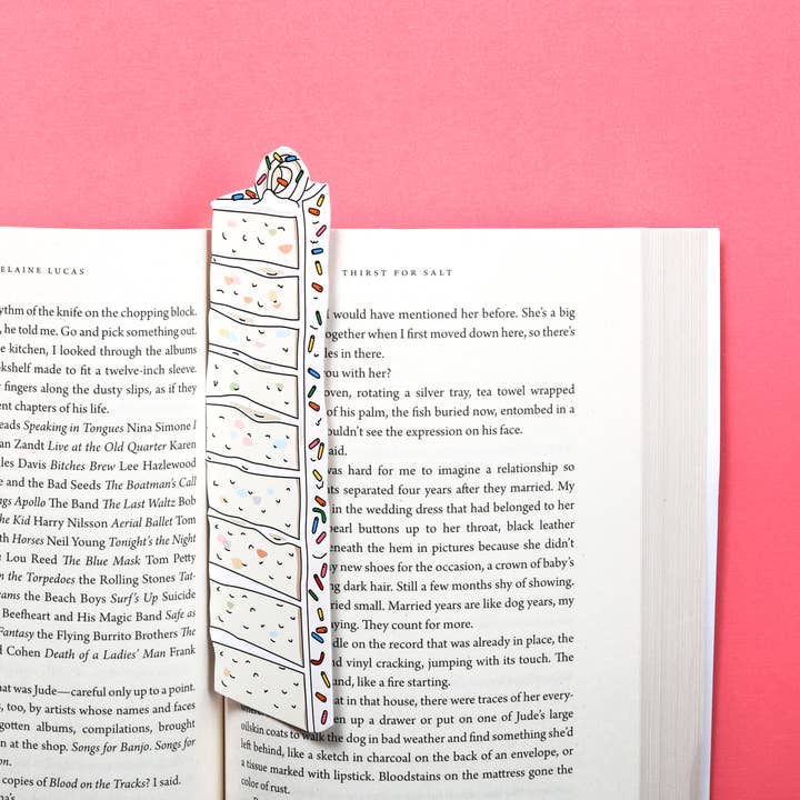 Sprinkle Cake Slice Bookmark