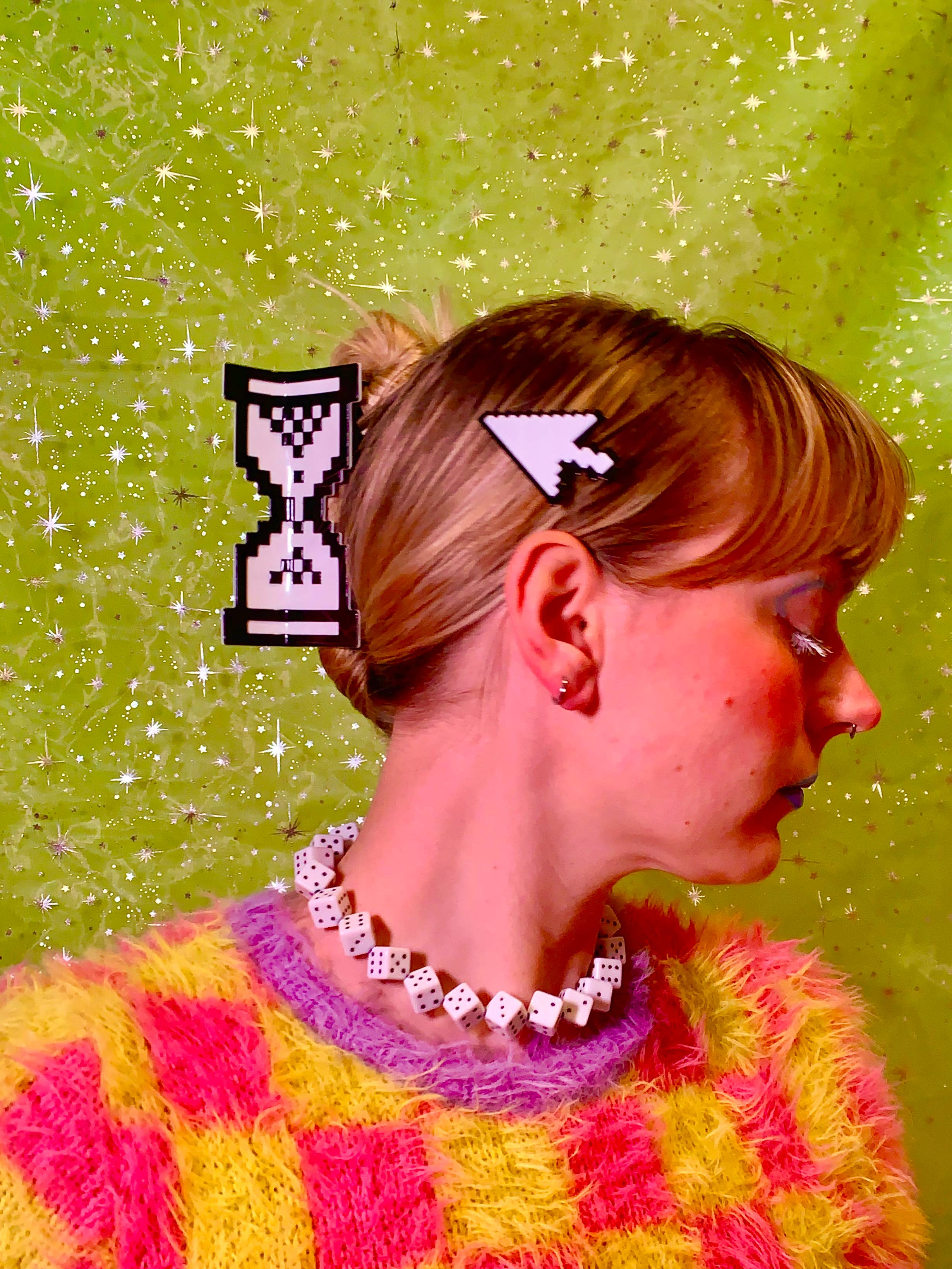 Y2K Timer Hair Claw