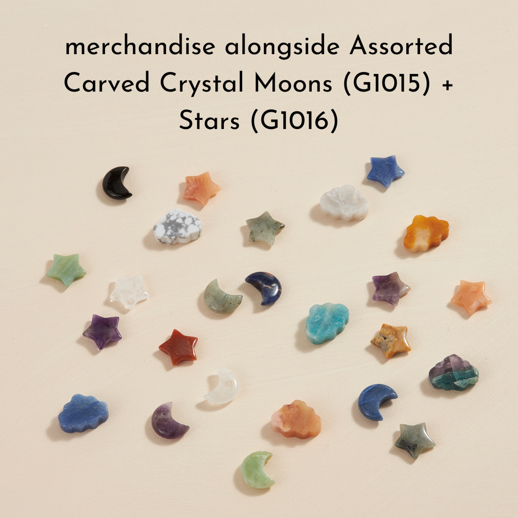 Assorted Carved Crystal Clouds - 36 pcs ☁️