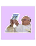 Pope Holding Heated Rivalry Sticker