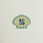 Vintage Floral Seashell Sticker