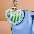 Puffy Heart Bag Charm-Cool Crush