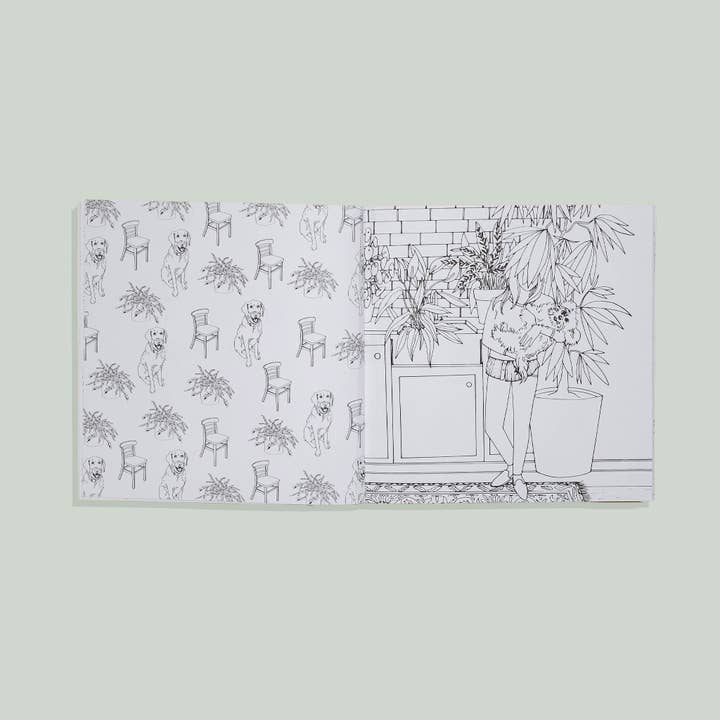 Plant Lady Coloring Book
