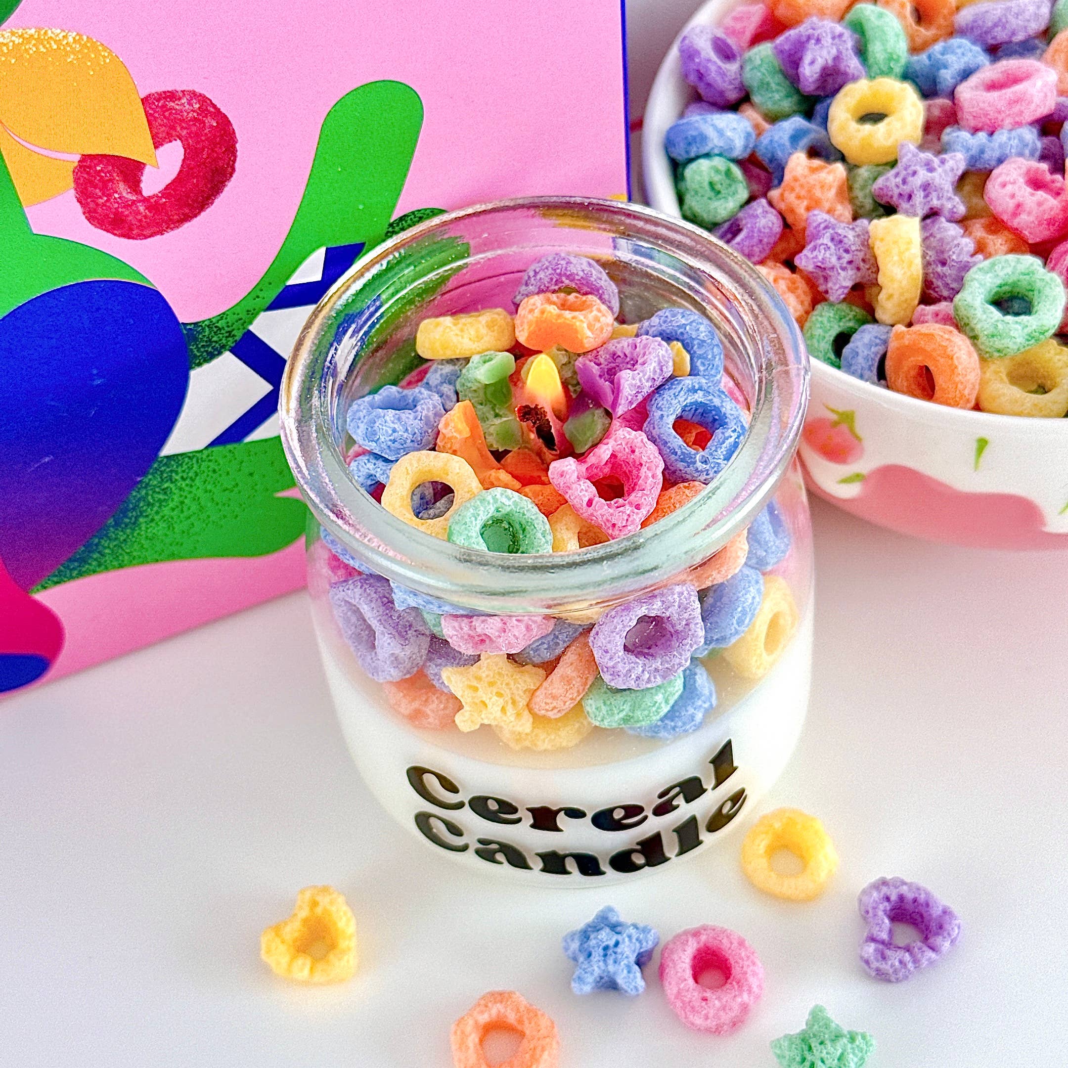 Fruit Loops Cereal Candles | Stocking Stuffer
