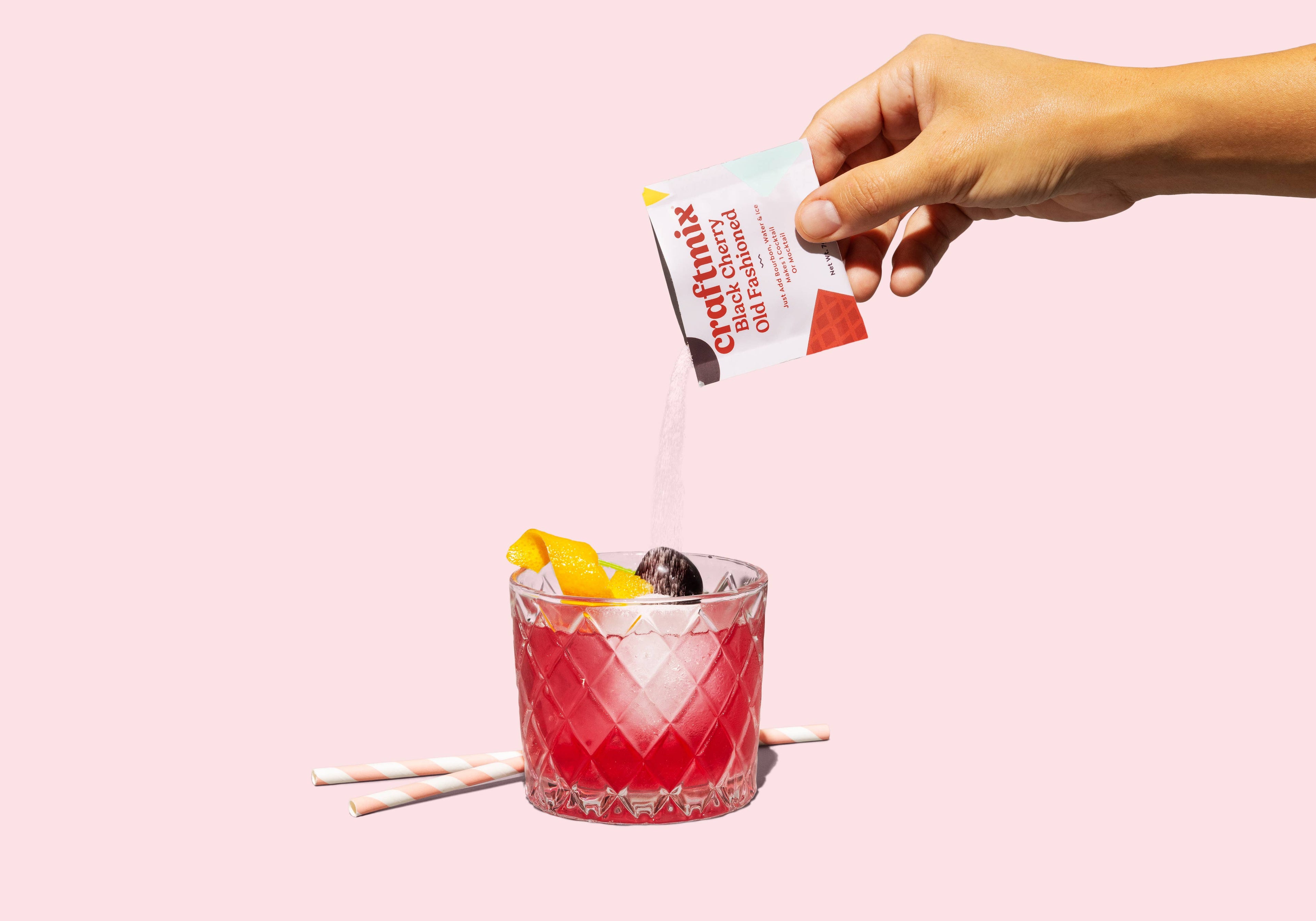 Black Cherry Old Fashioned Cocktail/Mocktail Mixer Packet