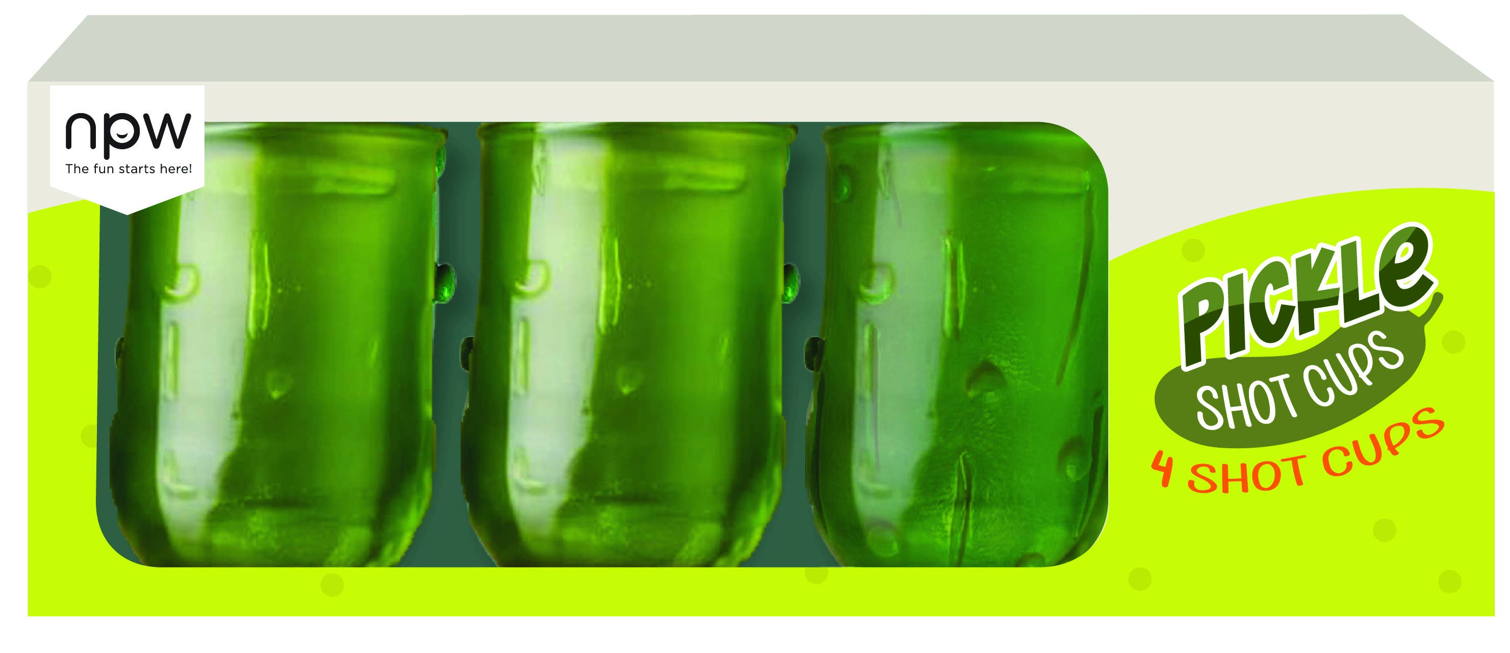 Pickle Shot Glasses 4 pk