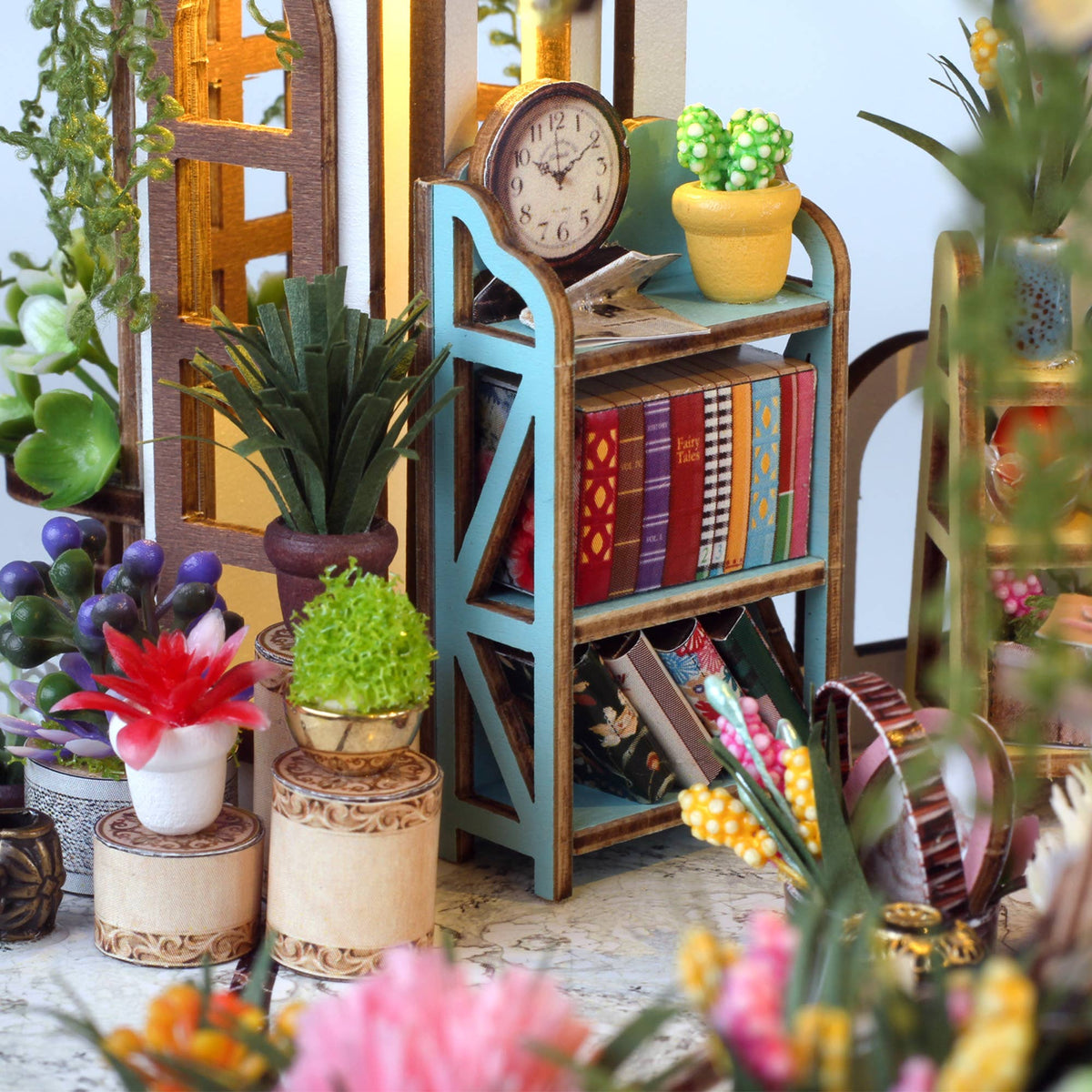 DIY Miniature House Kit: Greenhouse Oasis