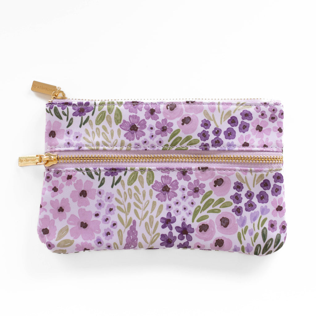 Lilac Floral Pencil Pouch