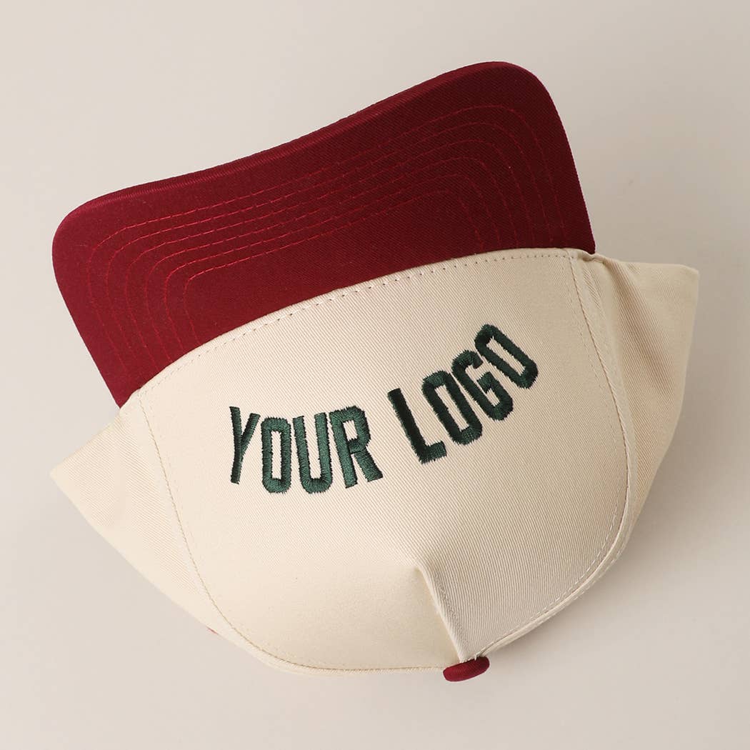 Custom Two-Tone Trucker Embroidered Hat - UPSIDE DOWN STATE