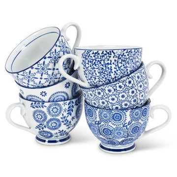 Blue/White Handled Cup