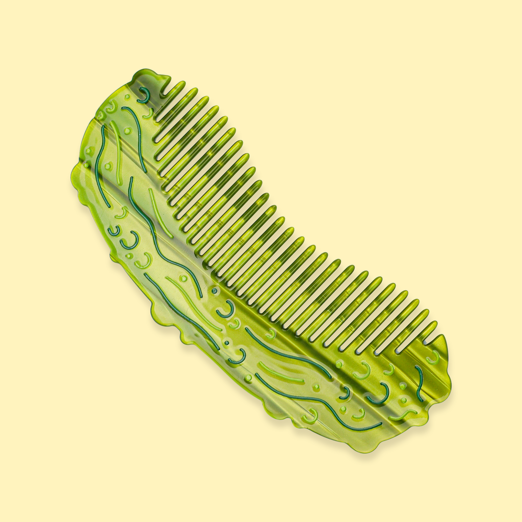 Pickle Hair Comb, Funny, Food, Hair Accessory, Durable Comb