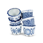 Blue/White Small Planters