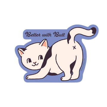 Better Butt Cat Sticker