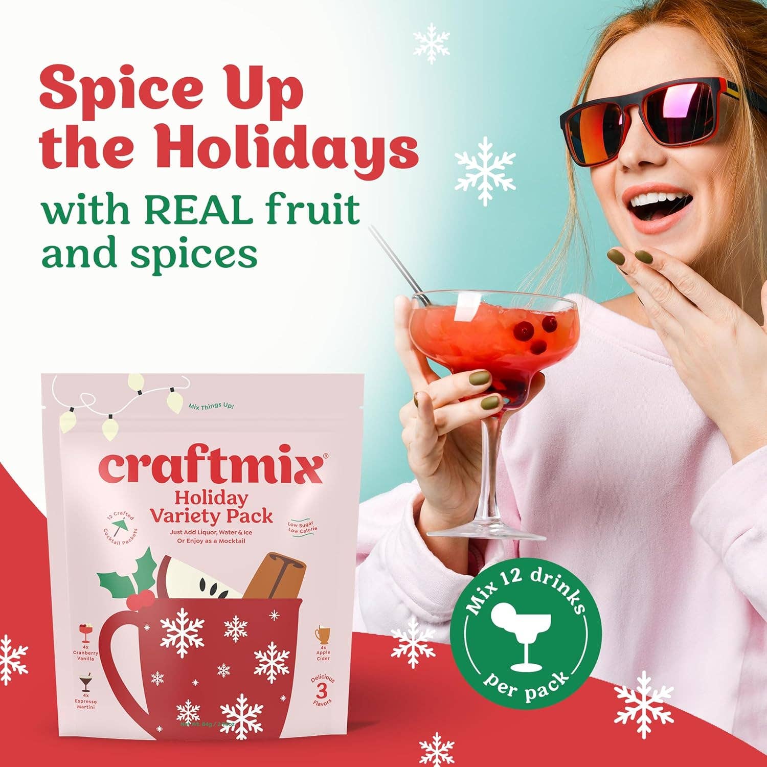 Seasonal Variety Pack Cocktail Mixers - 6 Servings Multipack