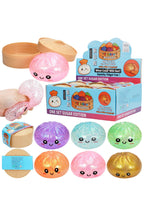 Glittery Bao Bun Dumpling Water Bead Filled Squishy - 12 Pcs