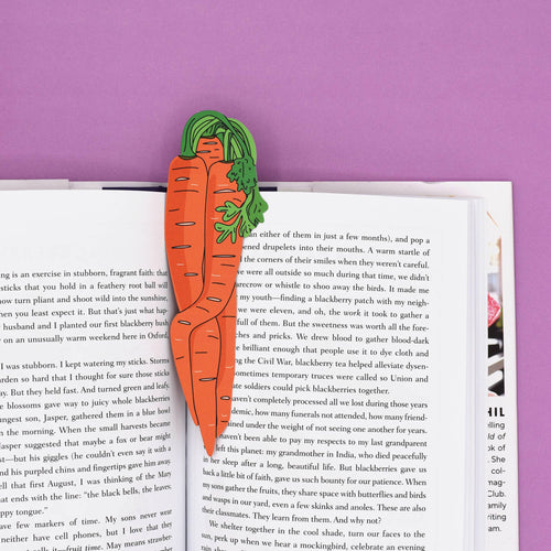 Bunch of Carrots Bookmark (it's die cut!)