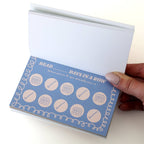Booked & Busy Book Theme Punch Card Booklet