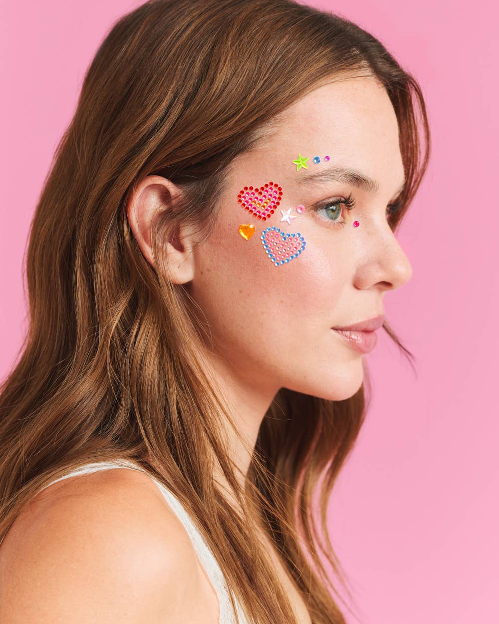 Pride Face Gems | rainbow, festival, lgbtq, rhinestones