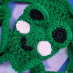 Crochet Frog Hat - Cat Hat - Pet Hat - Made to order