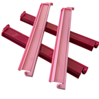 Mahjong Rack and Pusher Set of 4 - Solid Colors Pink Yellow Green Purple