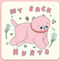 My Back Hurts Sticker