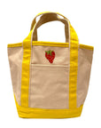 Strawberry Mini Canvas Tote Bag Vintage Inspired