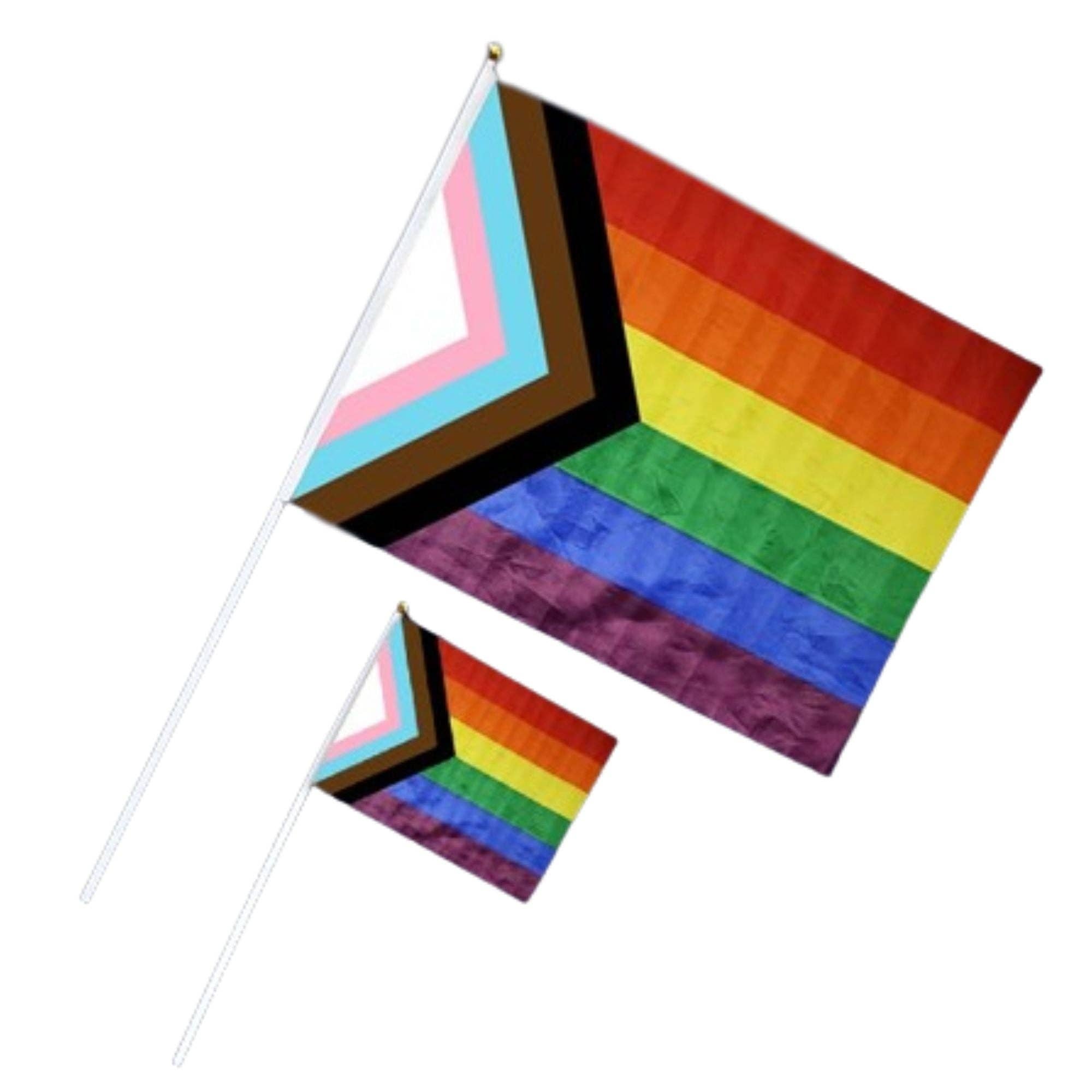 Large Daniel Quasar Flags on a Stick