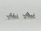 Acrylic Dancing Caterpillar Earrings, Worm Earring