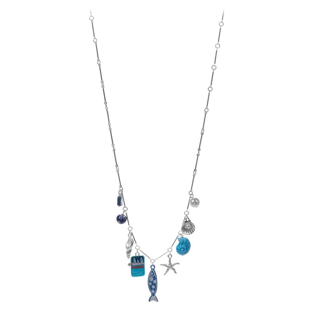 Mediterranean Coastal Charm Station Necklace