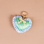 Puffy Heart Bag Charm-Cool Crush