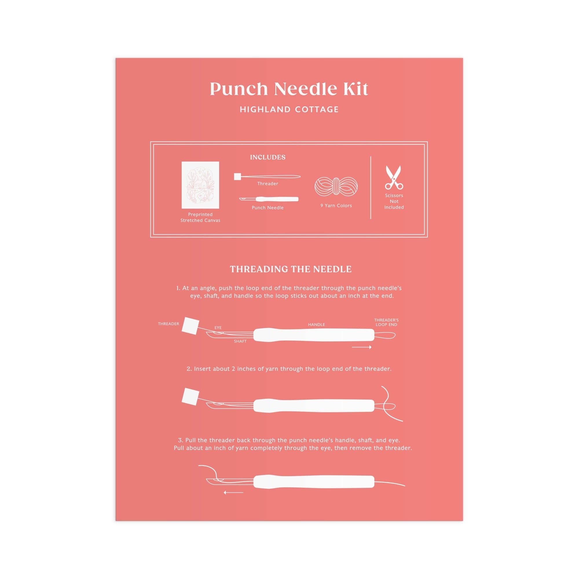 Highland Cottage Punch Needle Kit