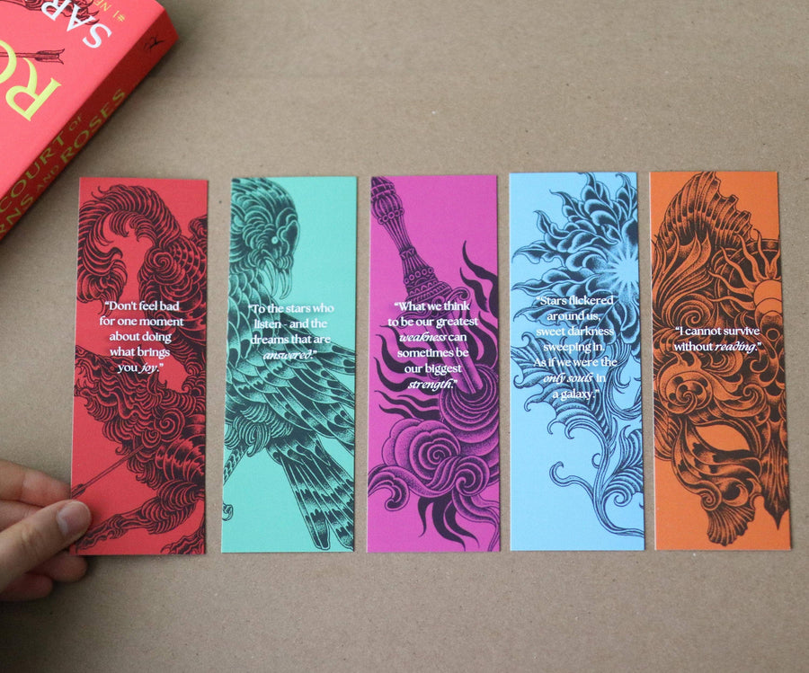 ACOTAR Inspired Bookmarks & Reading Tracker Journal