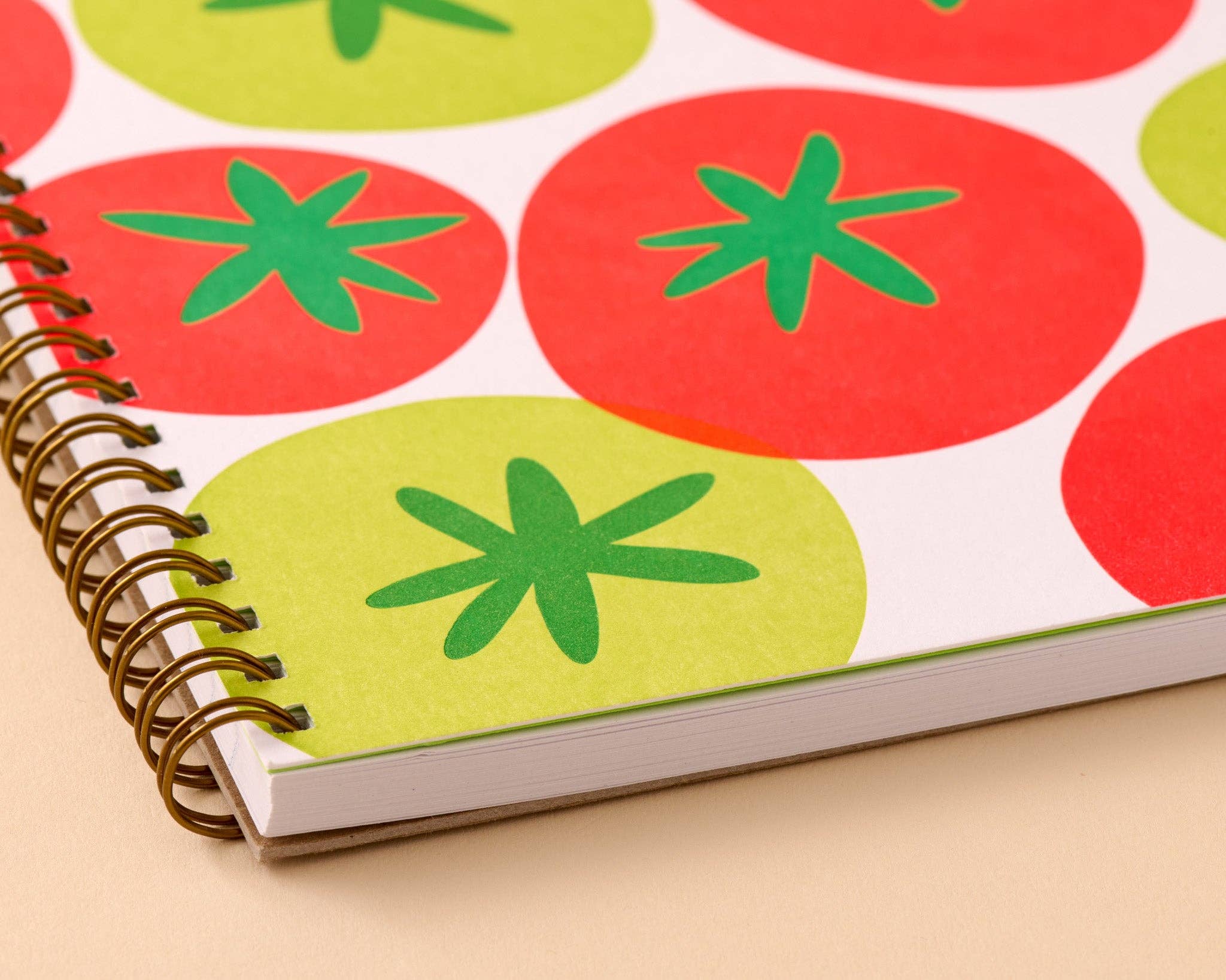 Tomato Letterpress A5 Spiral Notebook