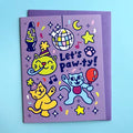 Cat Paw-ty Party Card