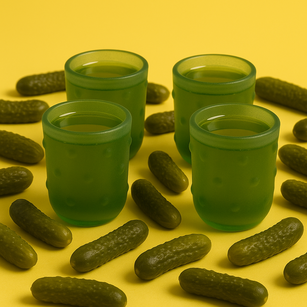 Pickle Shot Glasses 4 pk