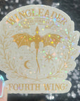 Wingleader Fourth Wing Holographic Sticker