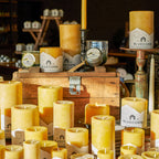 Pure Beeswax Pillar Candles – Handmade in USA