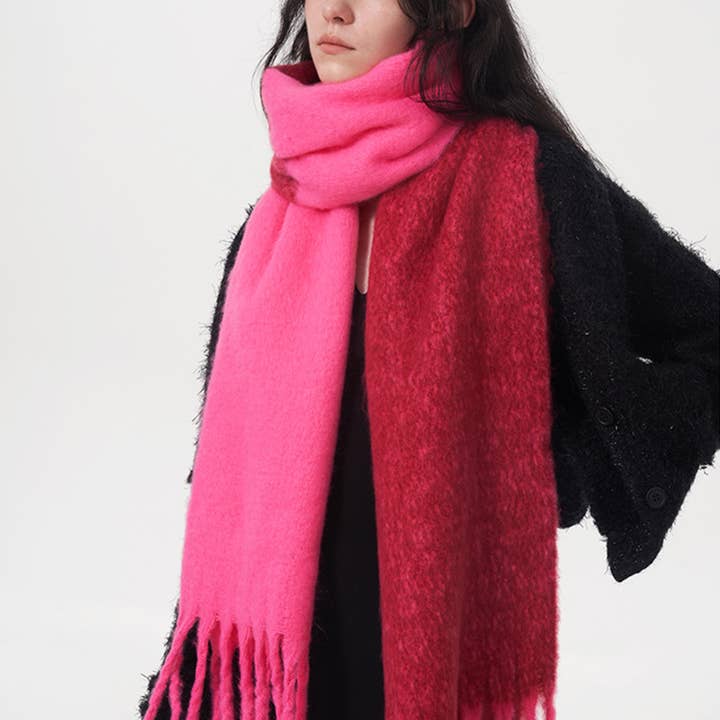 Pink Mohair Scarf