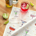 Festive Glassware Tea Towel