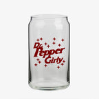 Dr. Pepper Girly Beer Can Glass